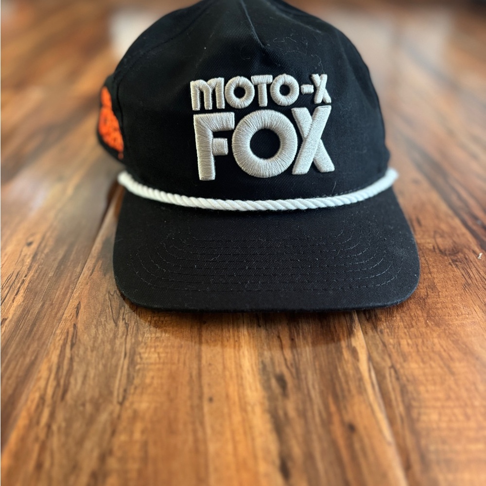 New Era Fox Moto-X Black and White Hat